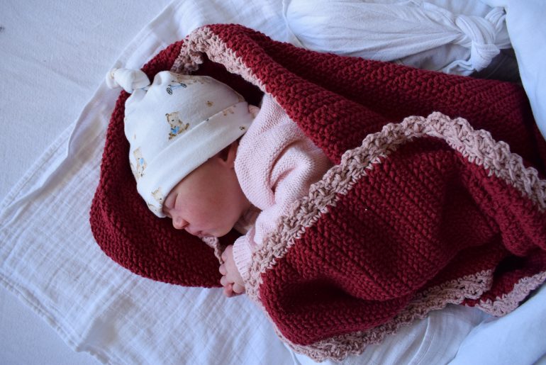Baby omslagdoek Evie!
